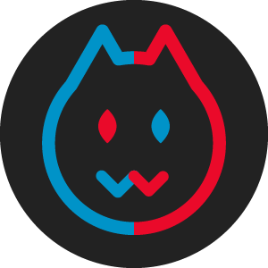LunosDev's logo, a bicolor cat.